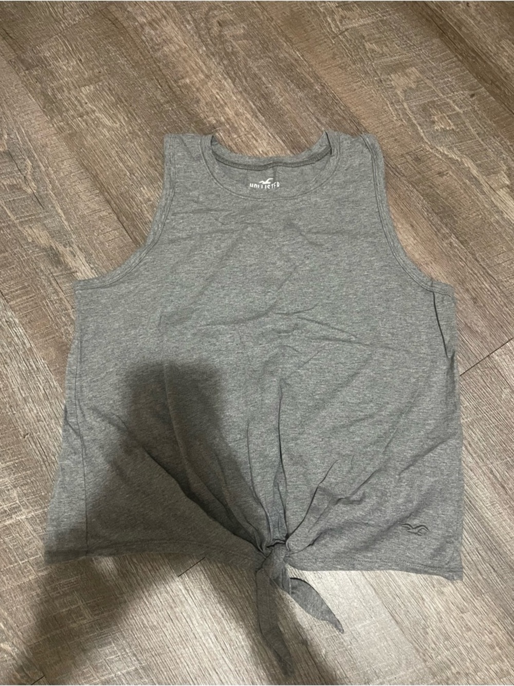 Hollister Heather Gray Scoop Neck Tank